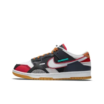 Nike Dunk Low Scrap Black Grey University Red