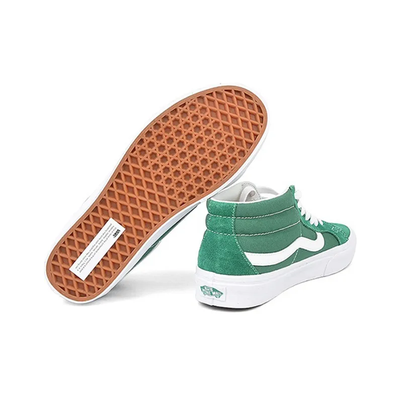 Vans SK8 Mid Suede Street Style Sneakers 'Green White'-4