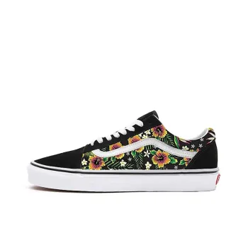 Vans Customs Garden Floral Old Skool Shoes Black