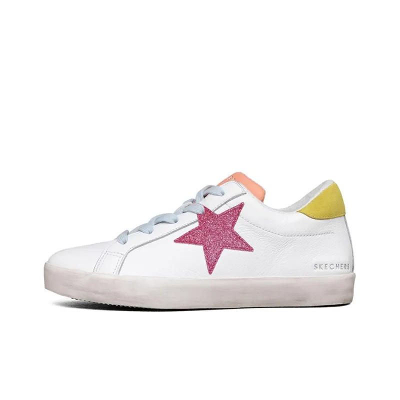 Skechers Diamond Starz Low Top Sneakers White/Red/Yellow Women's-0