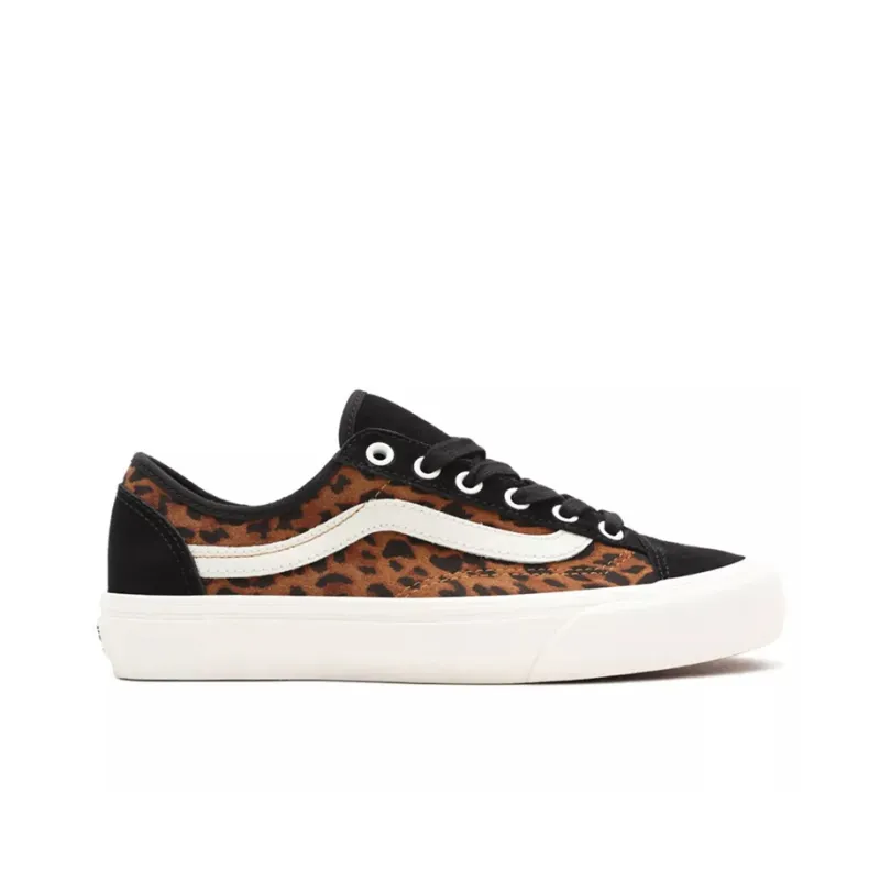 Vans Suede Leopard Style 36 Deconstructions Sf Shoes Brown-1
