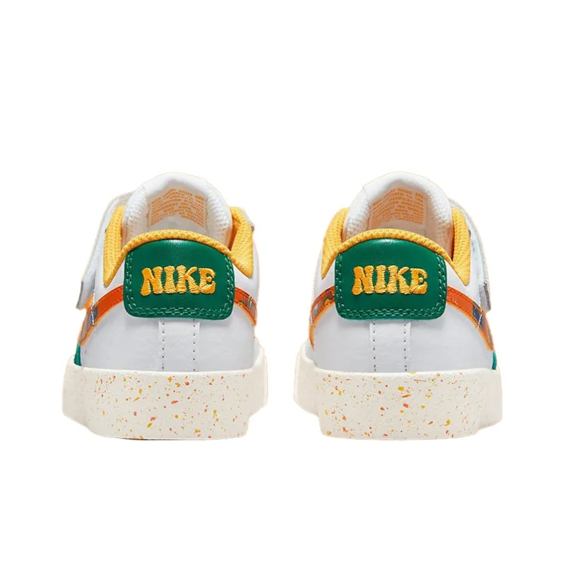 Nike Blazer Low 'Fruit Juice' Wear resistant And Lightweight Low Top Skateboard Shoes GS White Orange-4