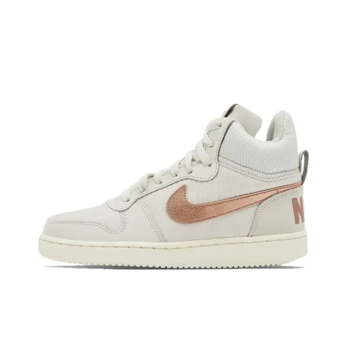 Nike Court Borough Mid Premium Light Bone Metallic Red Bronze Women's