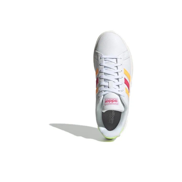 Adidas Neo Grand Court 'White Pink Orange' Women's-4