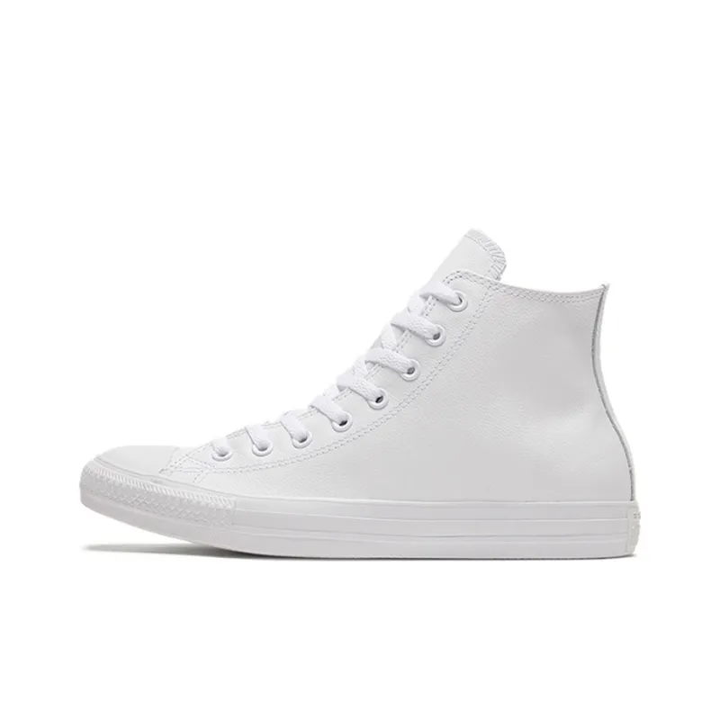 Converse Chuck Taylor All Star Leather Hi White Monochrome-0