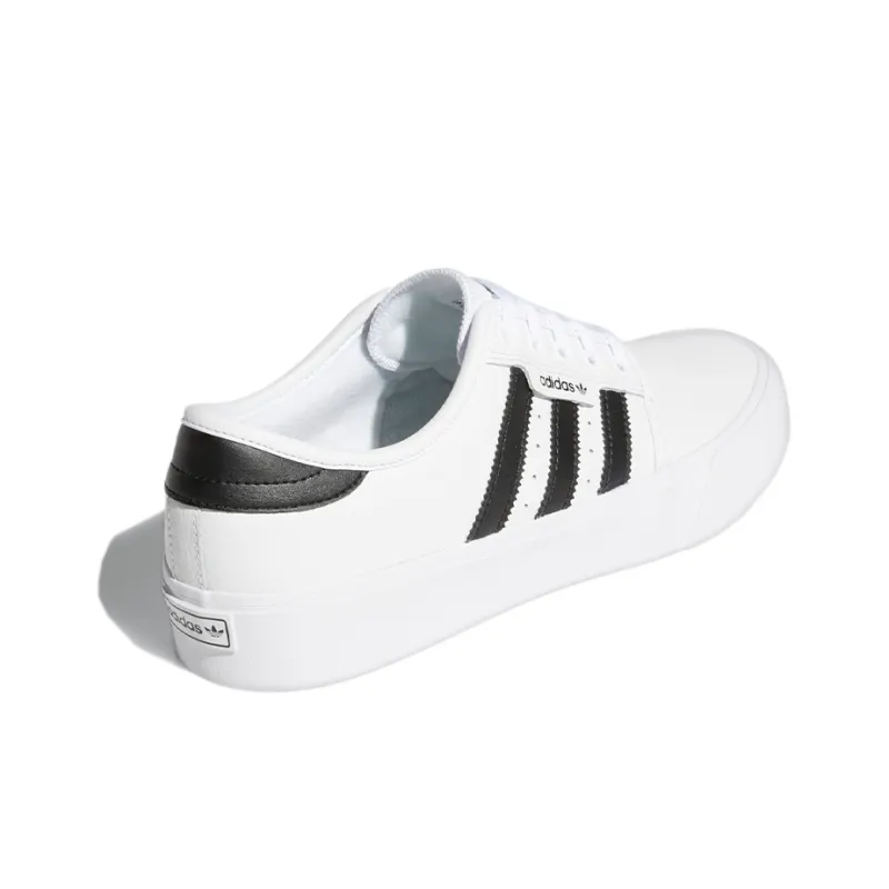 Adidas Originals Seeley XT Wear-Resistant Low-Top Skateboard Shoes Men's White Black-3