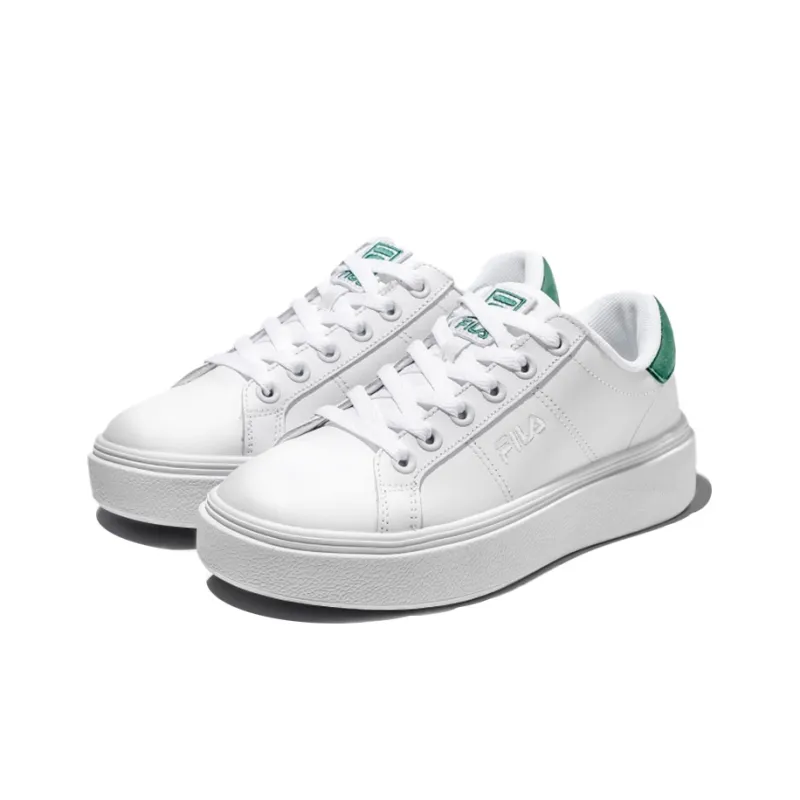 FILA Court Plumpy Low Top Shoes White/Green-1