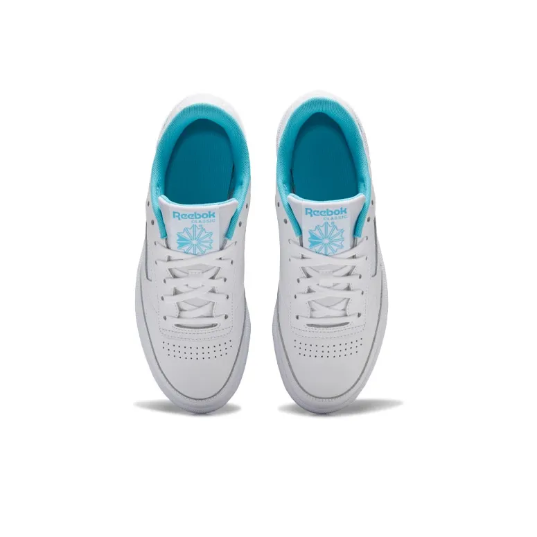 Reebok Women's Club C 85 'White Neon Blue' Women's-4