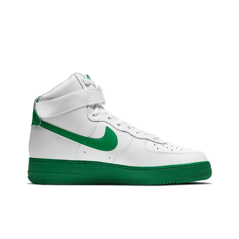 Nike Air Force 1 High White Green Midsole-1
