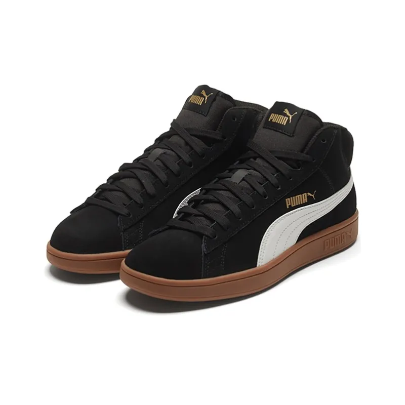 PUMA Smash V2 Mid 'Black White Brown'-2