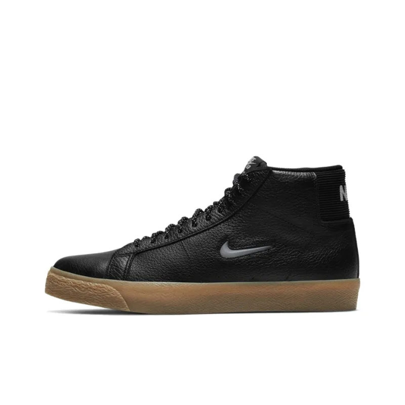 Nike Zoom Blazer Mid Premium Sb Black Gum Jewel-0