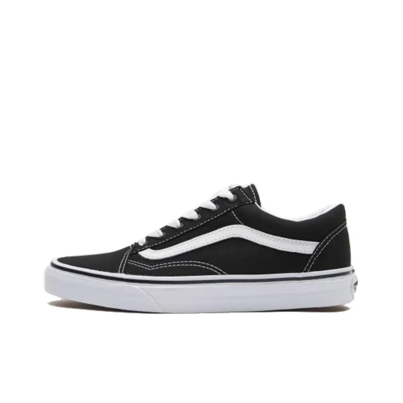 Vans Old Skool Black White White Heel Tab-0