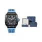 9088-Black Case Blue Strap