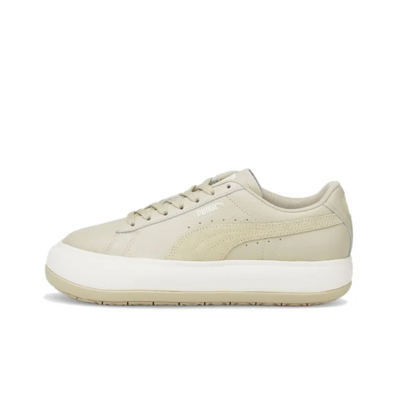 PUMA Suede Mayu Tonal Low Tops Casual Skateboarding Shoes Khaki Women's-0