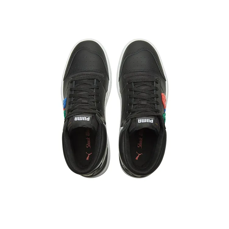 PUMA Ralph Sampson Mid 'Badges Black Grey'-3