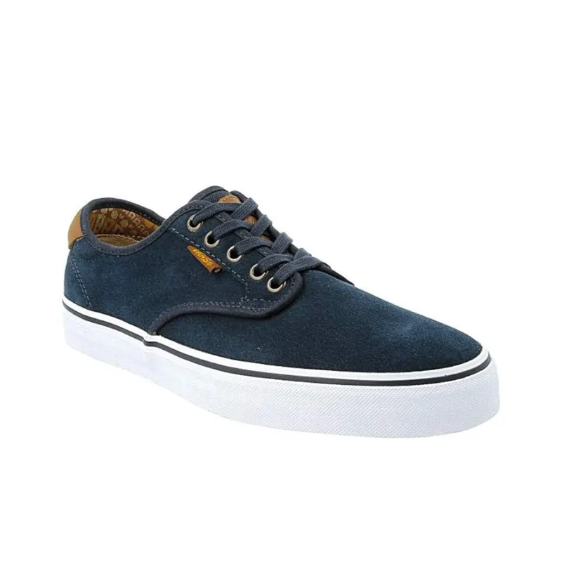 Vans Chima Ferguson Pro Anti-Slip And Wear-Resistant Lightweight Low-Top Skateboard Shoes Men's Marine Blue Brown-2