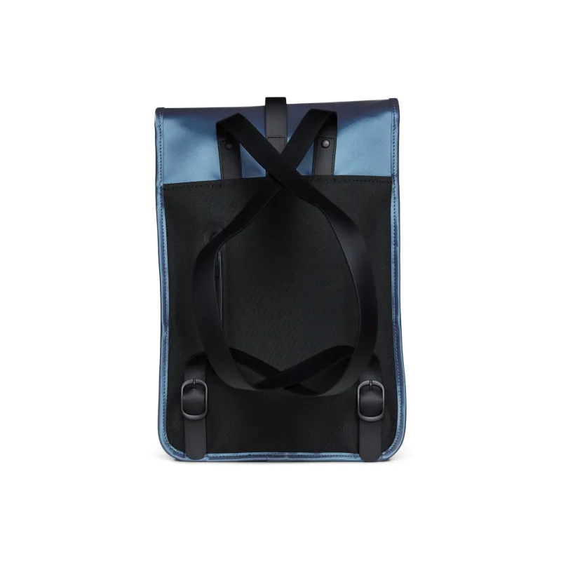 Rains Polyurethane And Polyester Blend Laptop Backpack Mini Unisex Black-25
