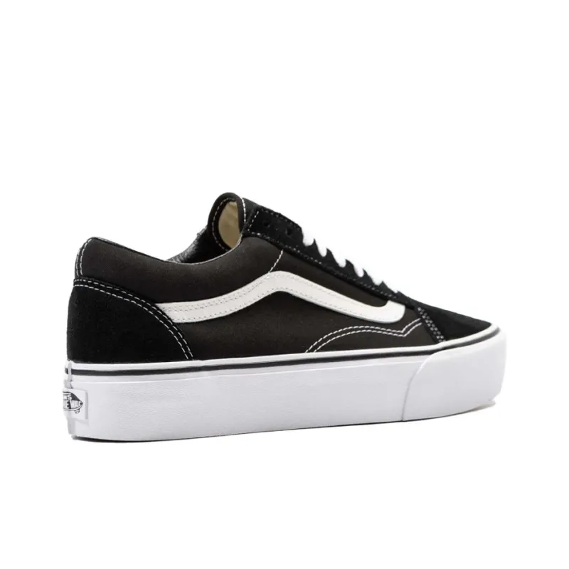 Vans Old Skool Platform Black White-2