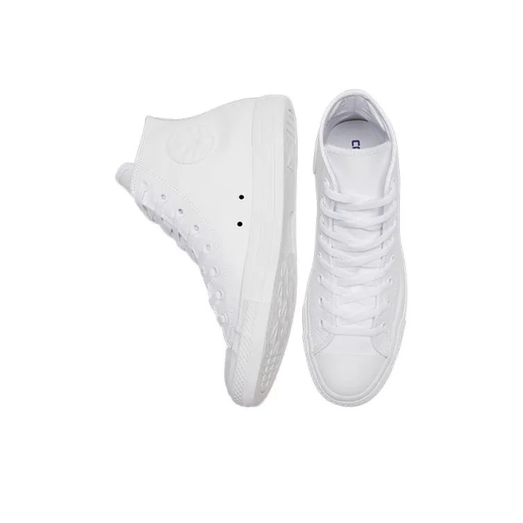 Converse Chuck Taylor All Star Leather Hi White Monochrome-3
