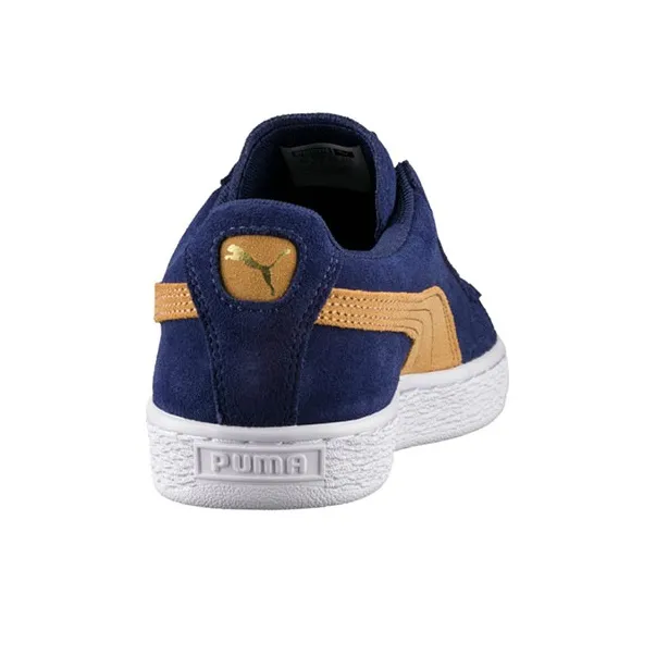 PUMA Suede Classic Slip-Resistant Cushioning Wear-Resistant Low-Top Skateboard Shoes Women's Blue Orange Multicolor-3