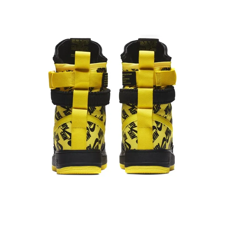 Nike Sf Air Force 1 High Black Dynamic Yellow-4