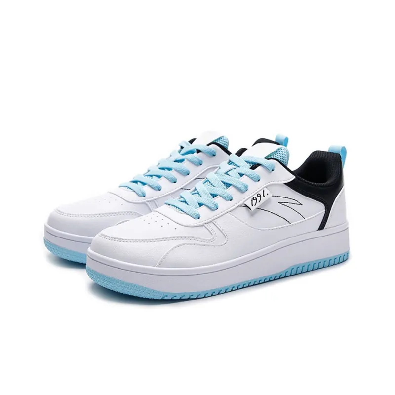 Anta Life Collection Abrasion Resistant Breathable Low Top Skateboard Shoes Men's White Black-1