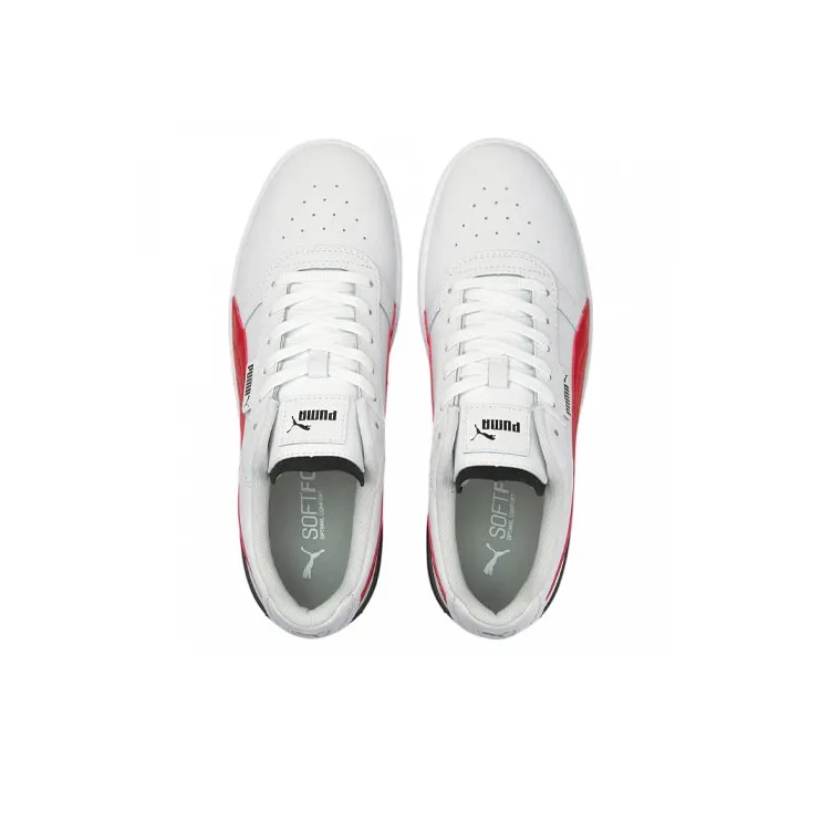 PUMA Unisex Clasico Sneakers White/Red/Black-2