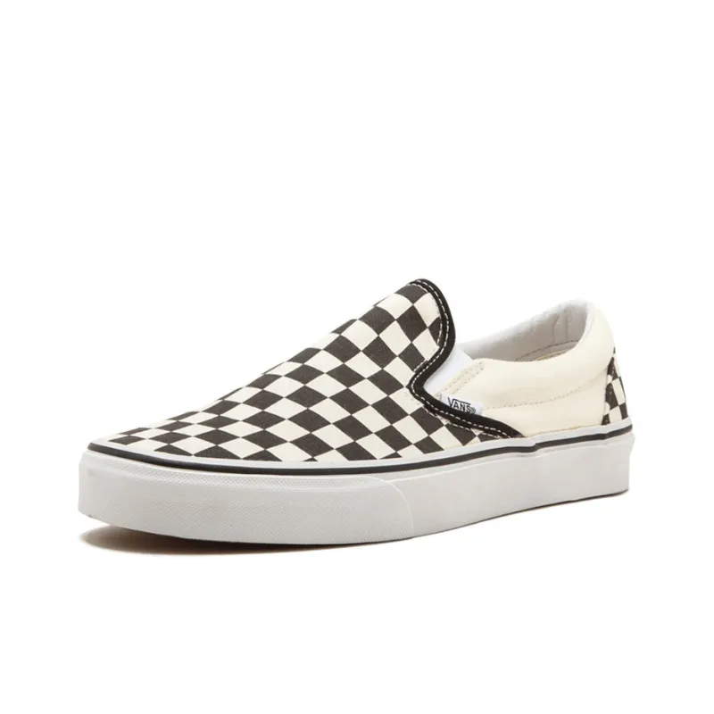 Vans Classic Slip On Black Off White "Checkerboard"-1