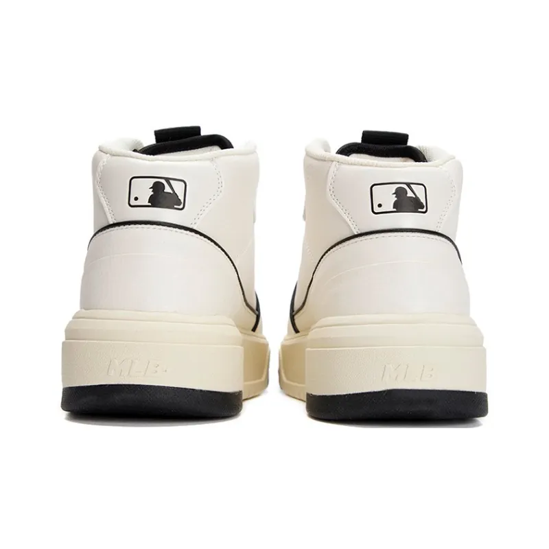 MLB Chunky Liner High New York Yankees High Top Skateboard Shoes Unisex White-4