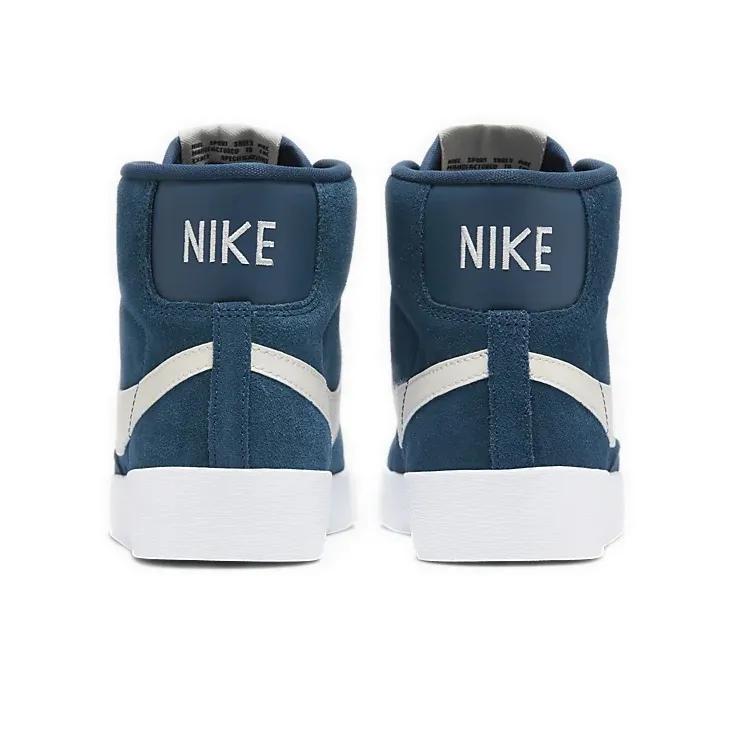 Nike Blazer Mid Vintage Suede Blue White Women's-3