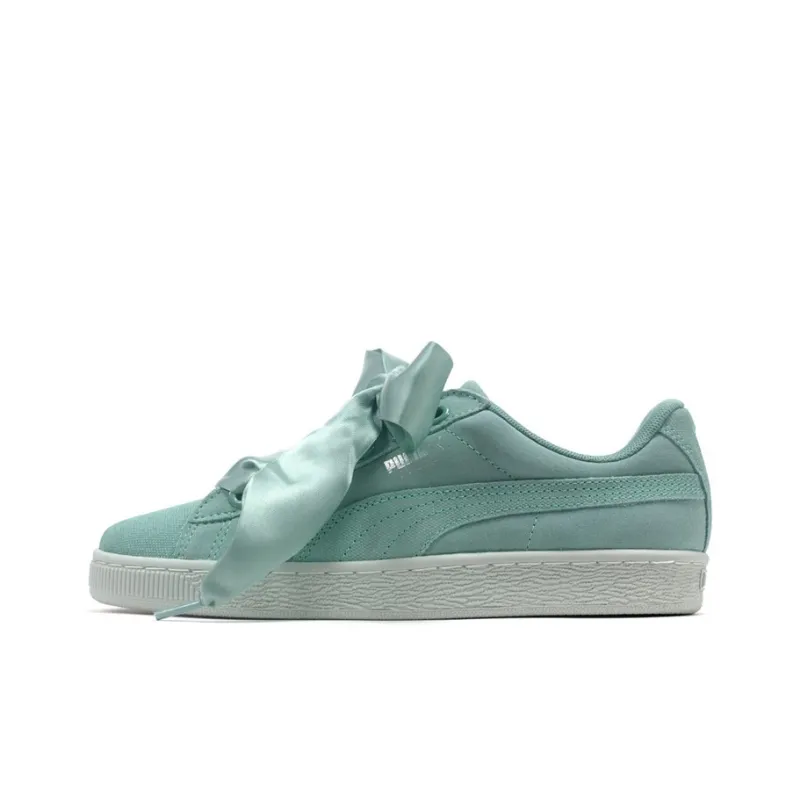 PUMA Suede Heart Pebble Shoes Green Women's-0