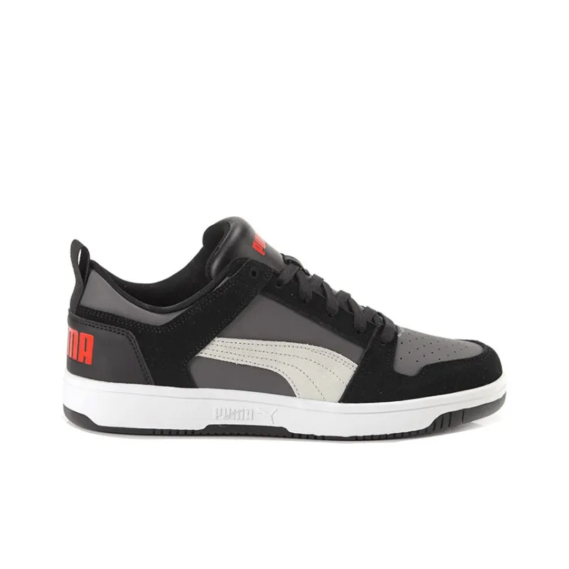 PUMA Rebound Layup Skateboard Shoes Men Low-Top Gray/Black-1