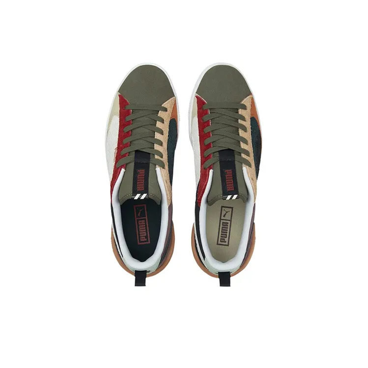 Puma Suede Green Red Beige-2