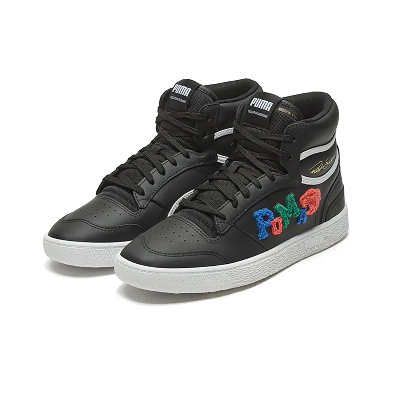 PUMA Ralph Sampson Mid 'Badges Black Grey'-2