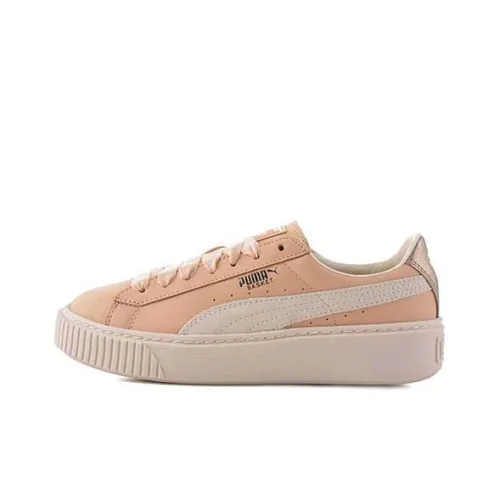 PUMA Platform Skateboard Shoes Women's Low-Top Pink