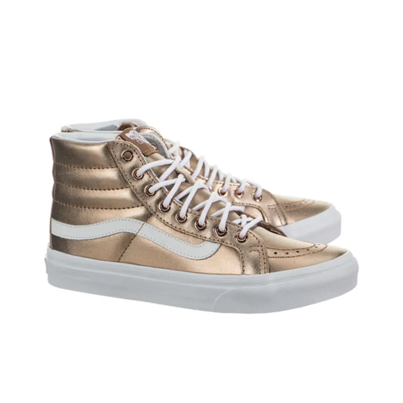 Vans SK8 HI Slim Casual Skateboarding Shoes Gold Women's-2