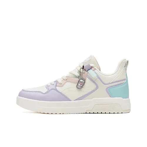 361° Pudding H Q-Bounce Technology Low-Top Skateboard Shoes Women's White Purple
