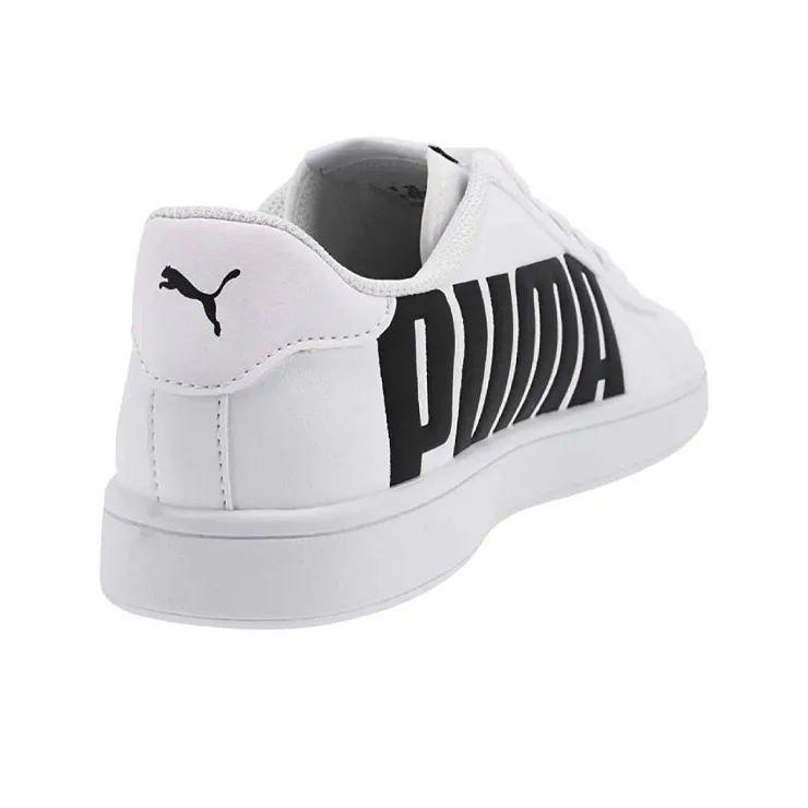PUMA Smash V2 Bold 2.0 Wear-resistant And Lightweight Low-Top Skateboard Shoes Men's White Black-3