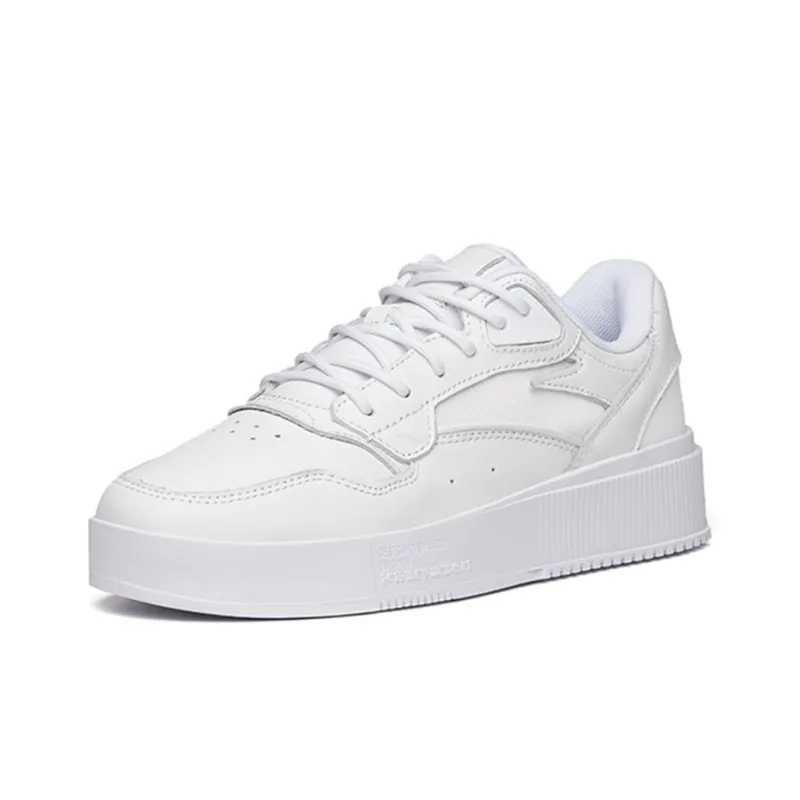 Anta Abrasion Resistant Breathable Low Top Skateboard Shoes Men's White-2