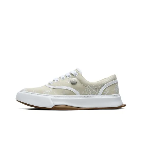 Mihara Yasuhiro X FILA FUSION Mihara Skateboard Shoes Women's Low-Top Wood Gray