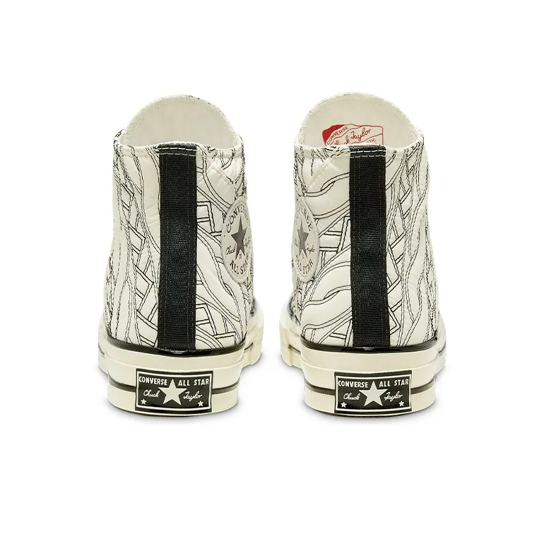 Converse Chuck Taylor All Star 70 Hi Runway Cable Knit Egret Women's-4