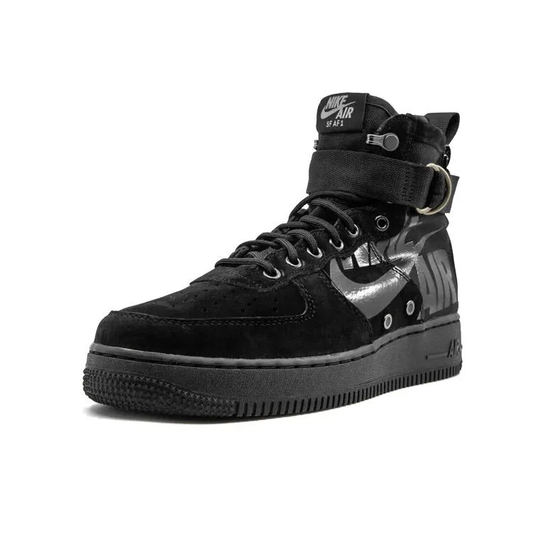 Nike Sf Air Force 1 Mid Black Cool Grey-2