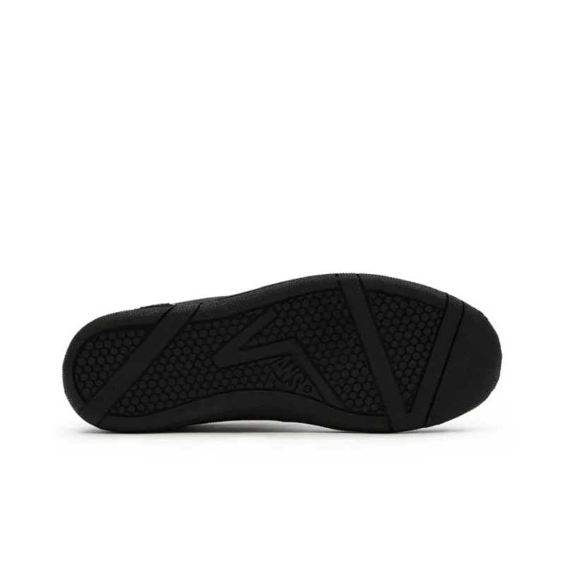 Vans Leather Fairlane Sneakers Black/White Women's-4