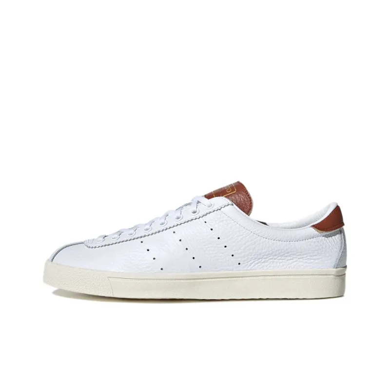 Adidas Originals Lacombe Wear-Resistant Low-Top Skateboard Shoes Men's White Brown Red-0