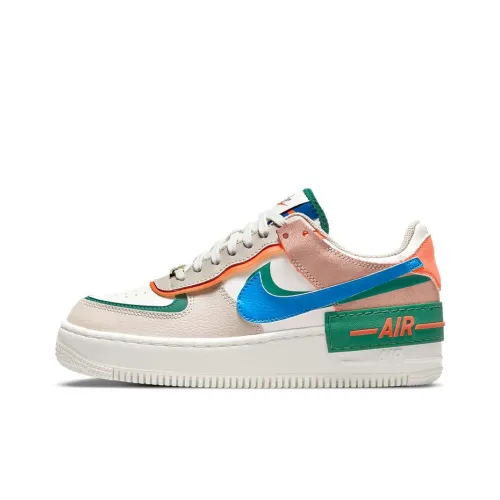 Nike Air Force 1 Low Shadow Sail Signal Blue Green Women's