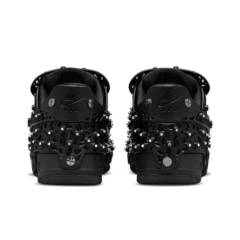 Nike Air Force 1 Low Swarovski Retroreflective Crystals Black Women's-4