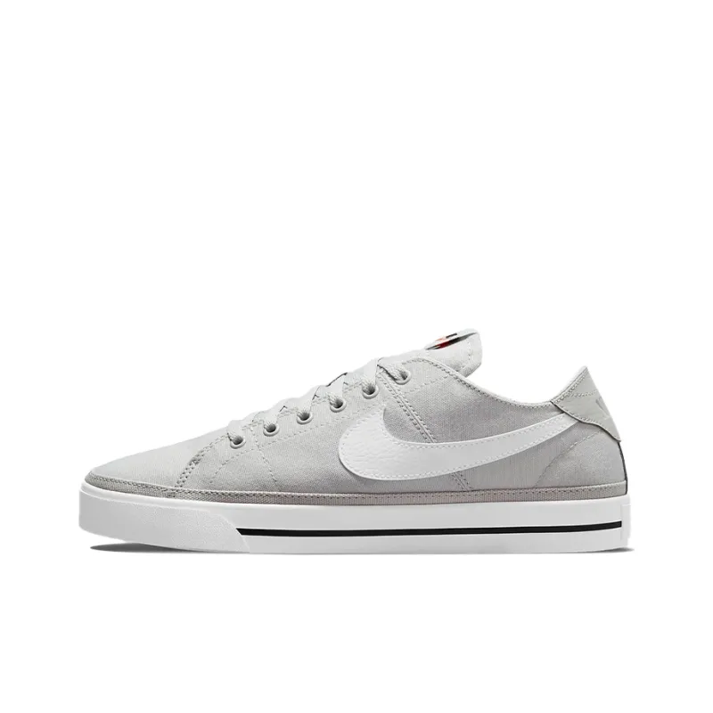 Nike Court Legacy Canvas Low Top Sneakers Grey 'Gray White'-0