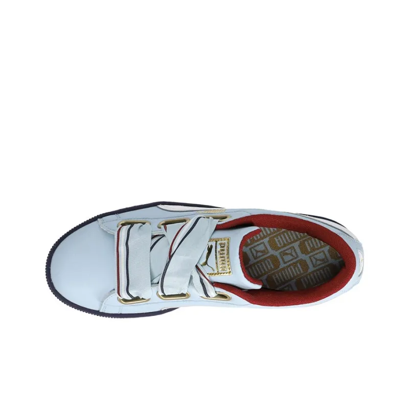 PUMA Basket Heart New School Casual Shoes Blue/Black Women's-3