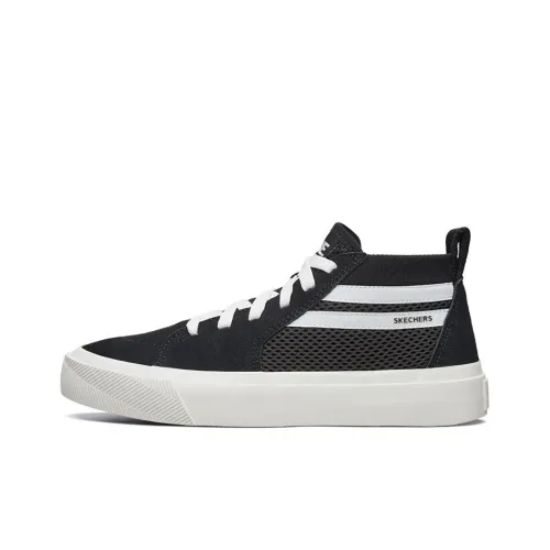 Skechers Champ Ultra Anti-Slip Wear-Resistant Mid-Top Skateboard Shoes Women's Black