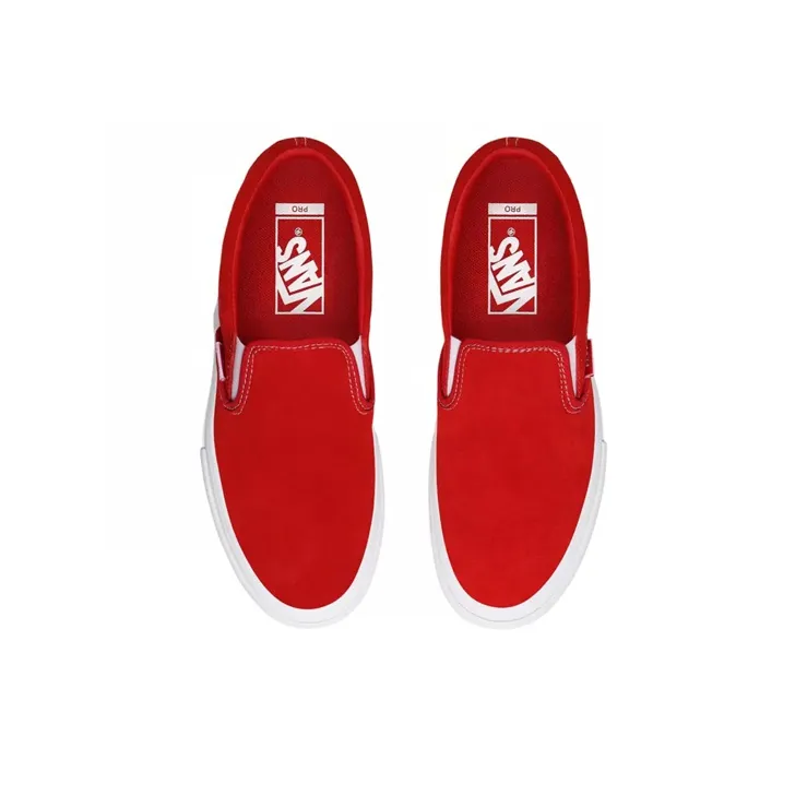 Vans Slip On Pro Suede Red-3